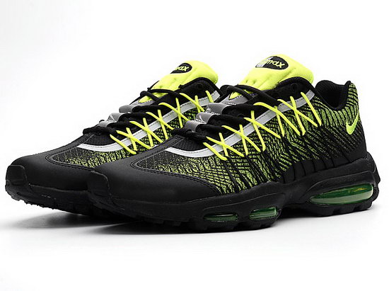 Mens Nike Air Max 95 Ultra Fluorescent Green Black Reduced